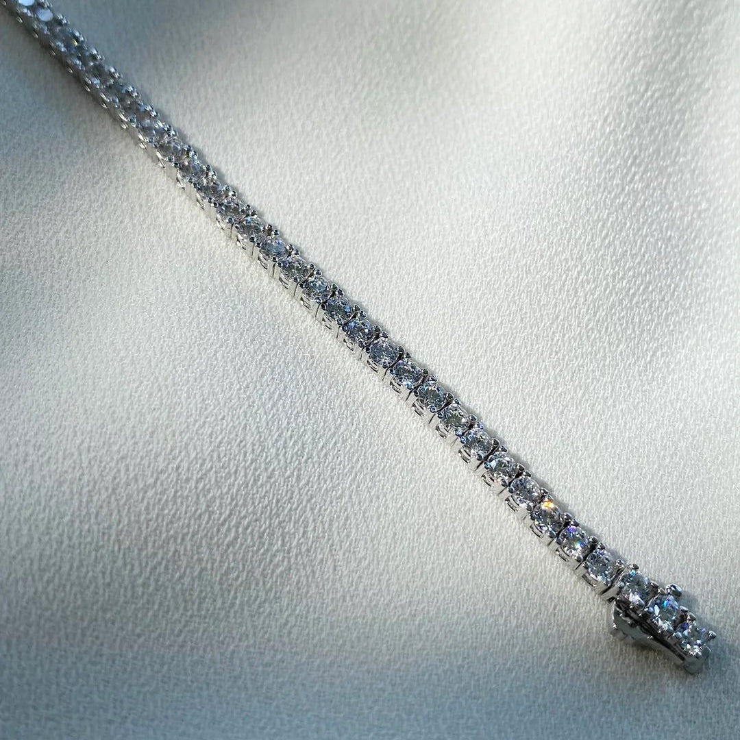 3mm Tennis Bracelet Silver - ARTSY SILVER