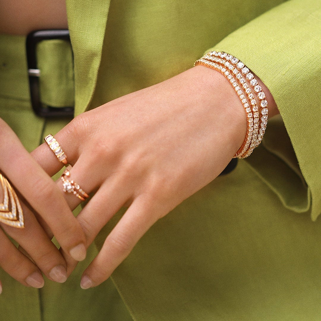 5mm Tennis Bracelet Silver - ARTSY SILVER