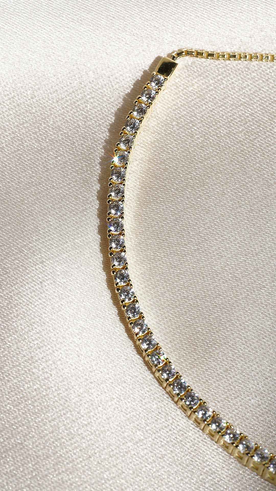 Tennis Adjustable Bracelet 3mm Silver