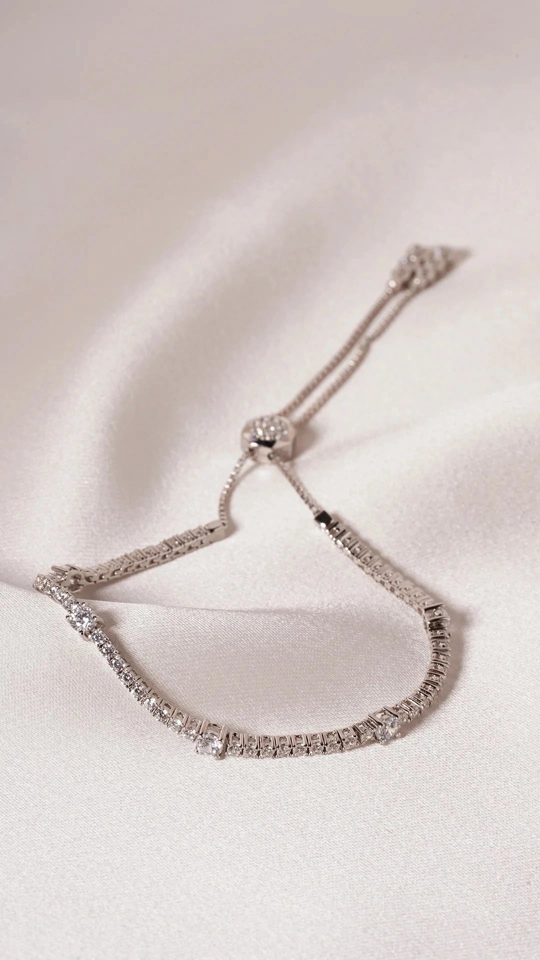 Tennis Multi Stone Bracelet Silver - ARTSY SILVER