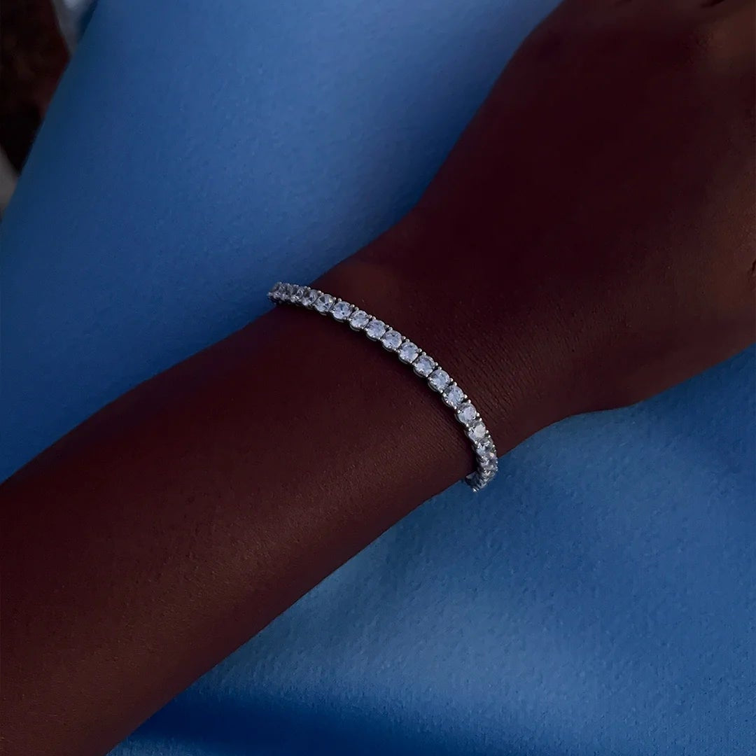 5mm Tennis Bracelet Silver - ARTSY SILVER