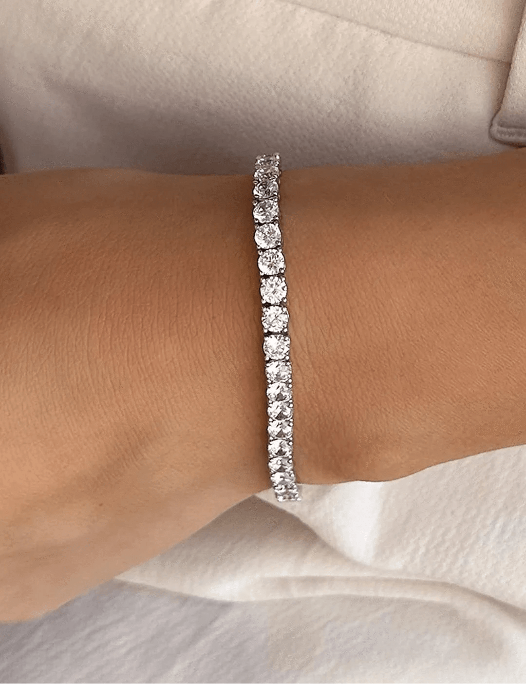 5mm Tennis Bracelet Silver - ARTSY SILVER
