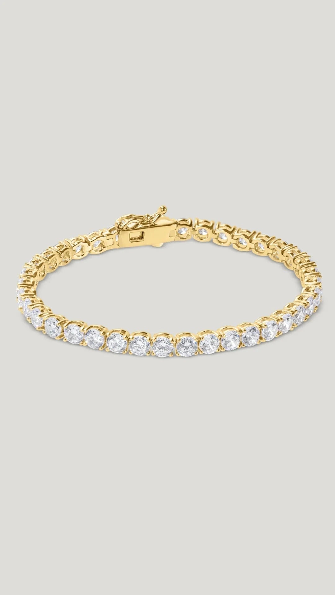 5mm Tennis Bracelet Gold Plated - ARTSY SILVER