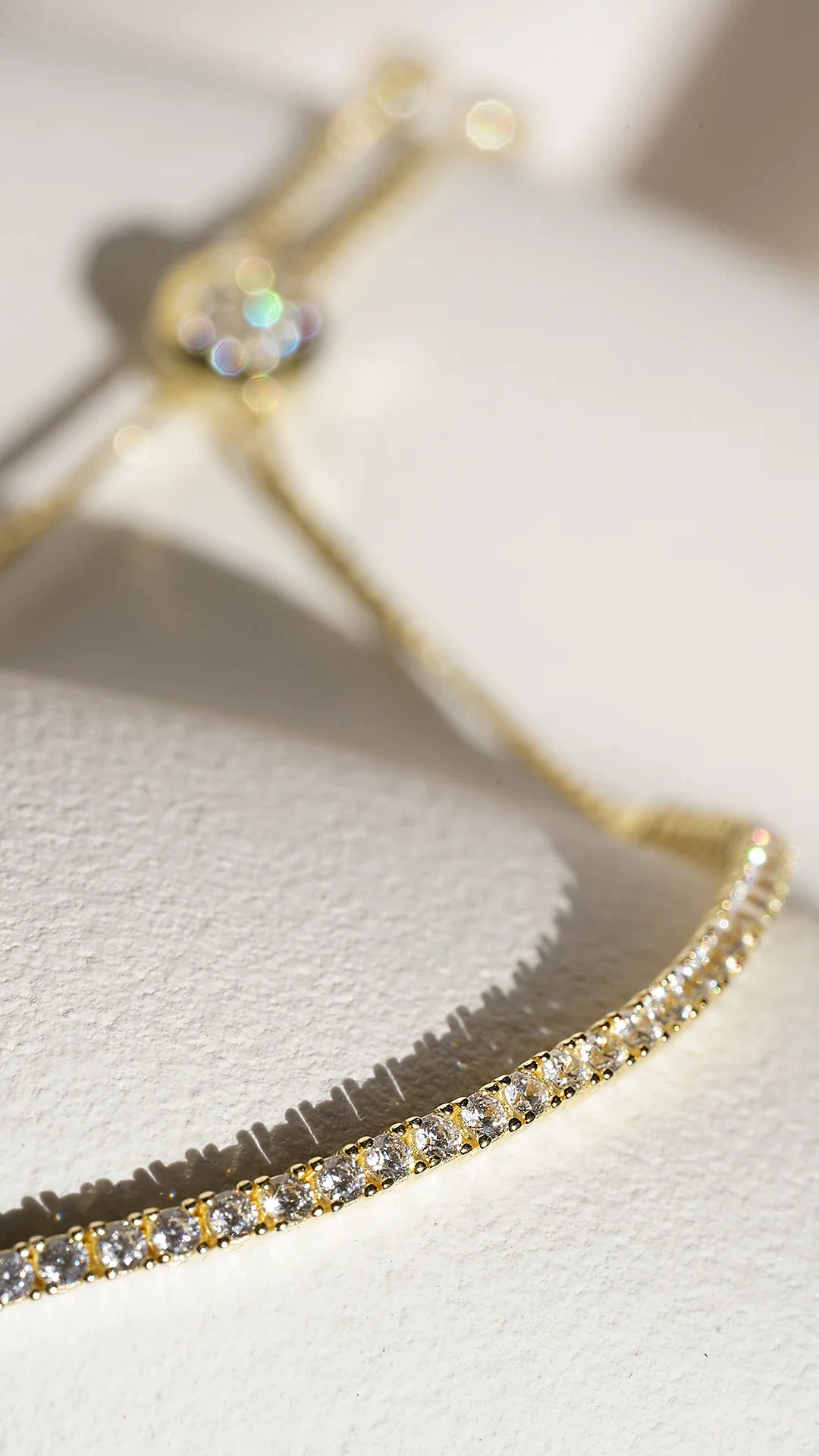 Tennis Adjustable Bracelet 3mm Silver