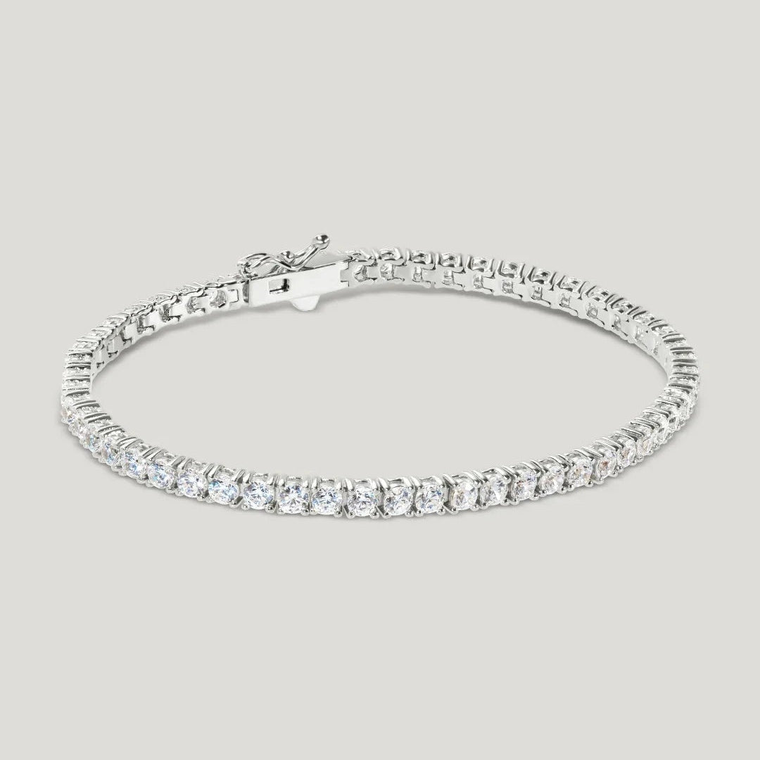 4mm Tennis Bracelet Silver - ARTSY SILVER