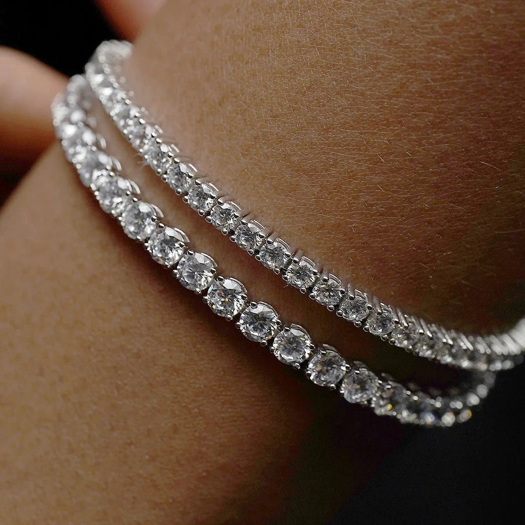 4mm Tennis Bracelet Silver - ARTSY SILVER