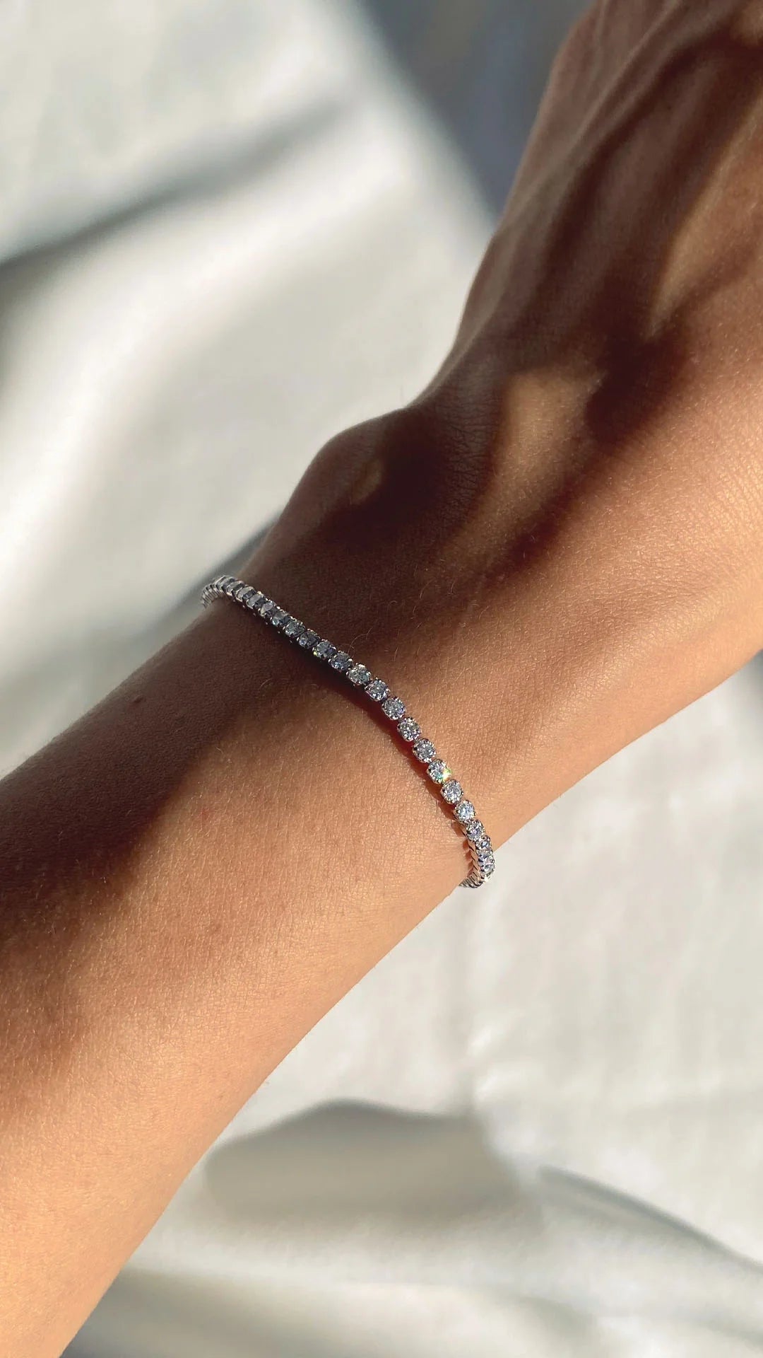 3mm Tennis Bracelet Silver - ARTSY SILVER