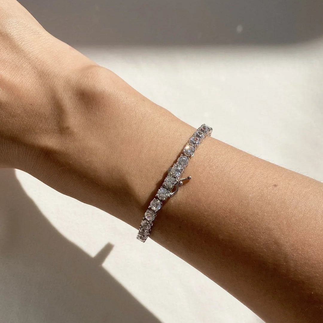 5mm Tennis Bracelet Silver - ARTSY SILVER