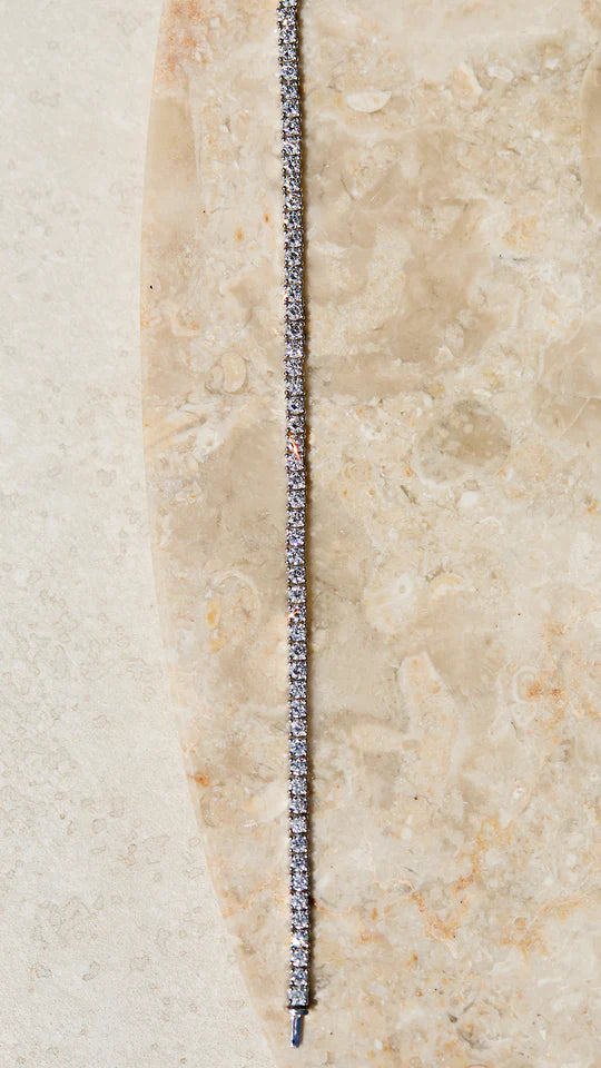 1.5mm Tennis Bracelet Silver