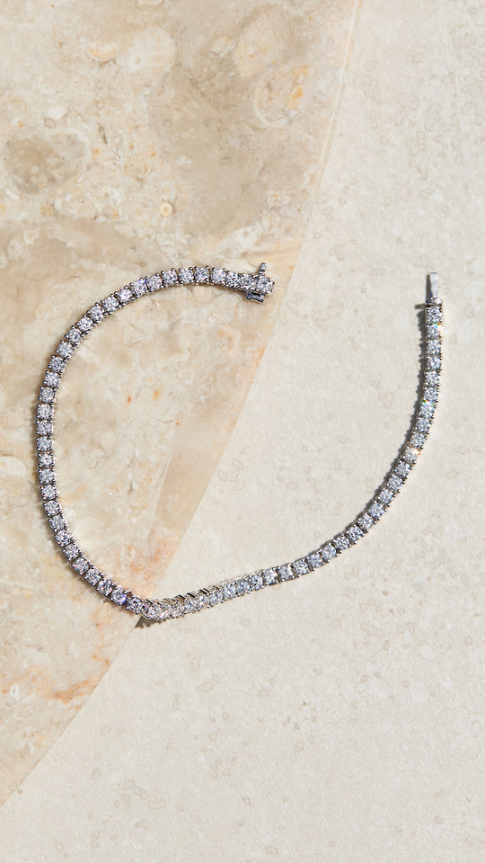 1.5mm Tennis Bracelet Silver