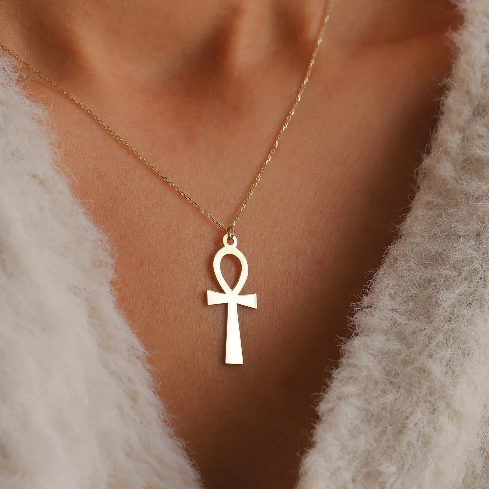 The Good Luck Ankh Necklace - ARTSY SILVER