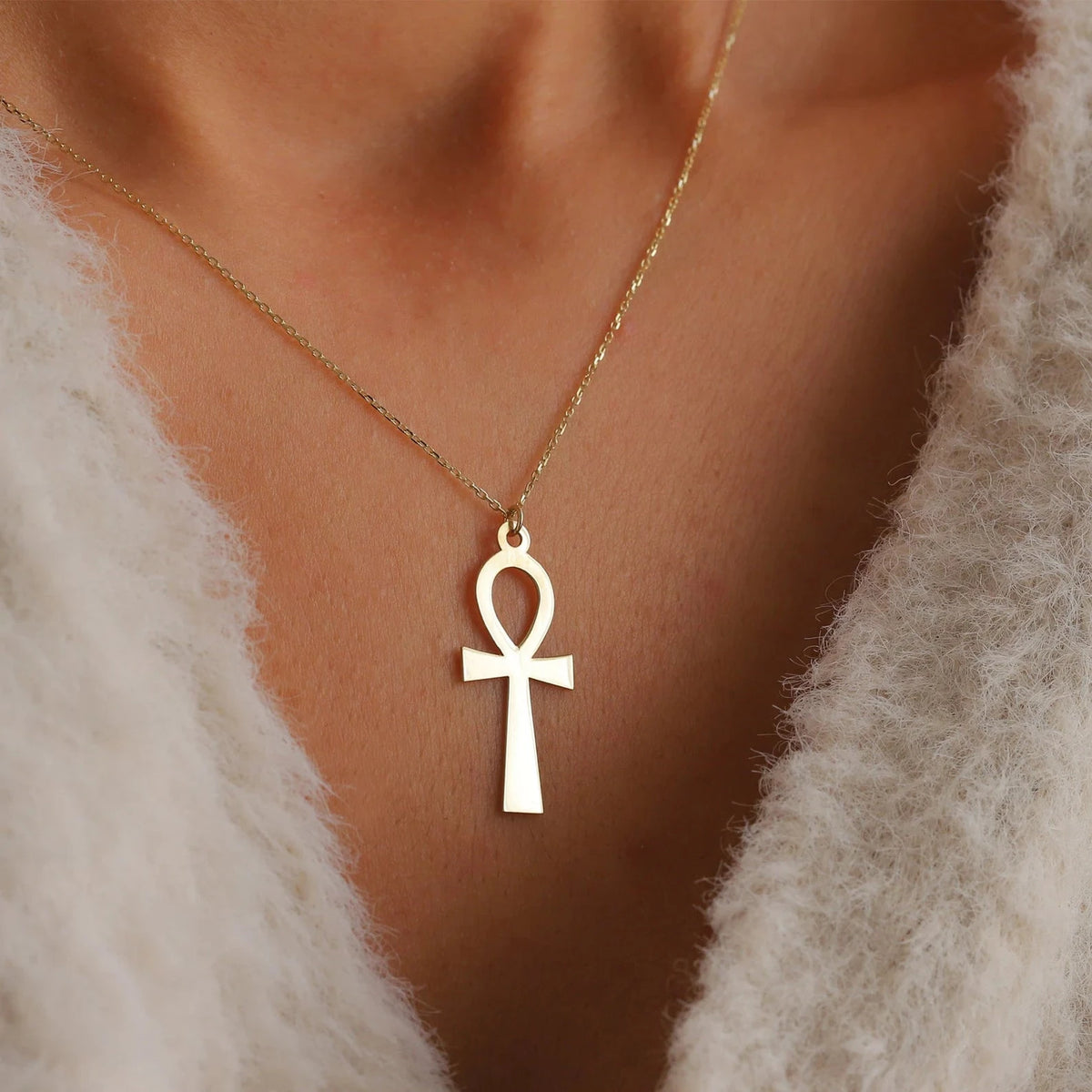 The Good Luck Ankh Necklace - ARTSY SILVER