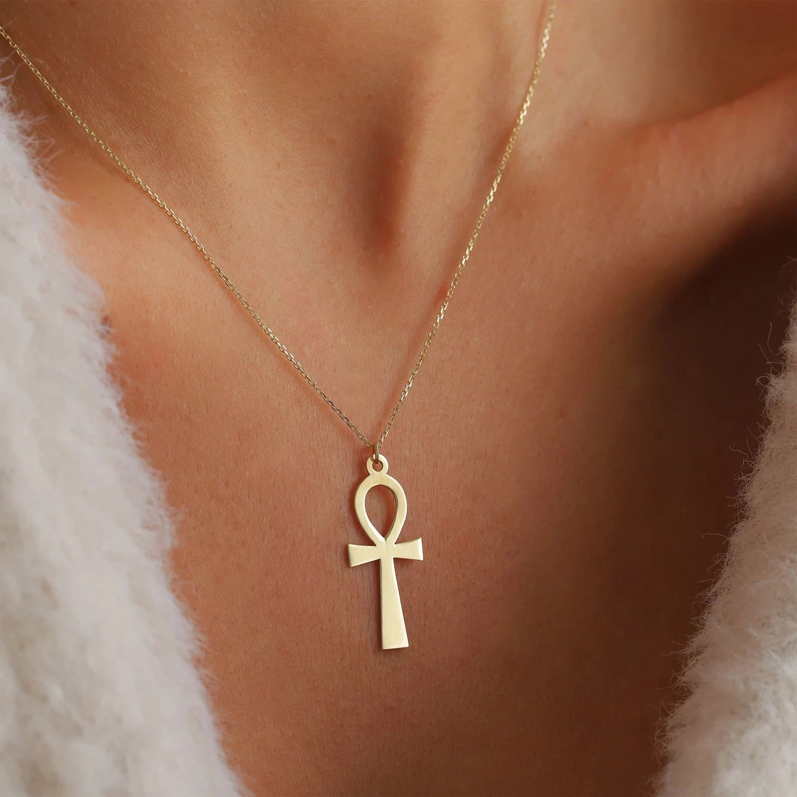 The Good Luck Ankh Necklace - ARTSY SILVER