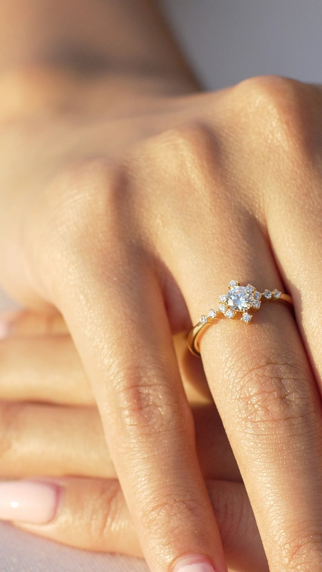 Amour Zircon Stone Gold Plated Ring - ARTSY SILVER