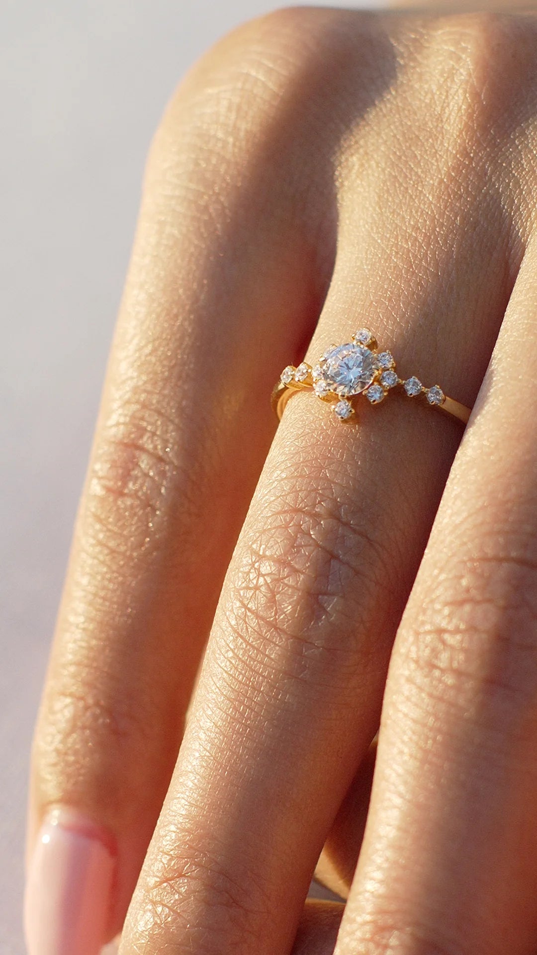 Amour Zircon Stone Gold Plated Ring - ARTSY SILVER