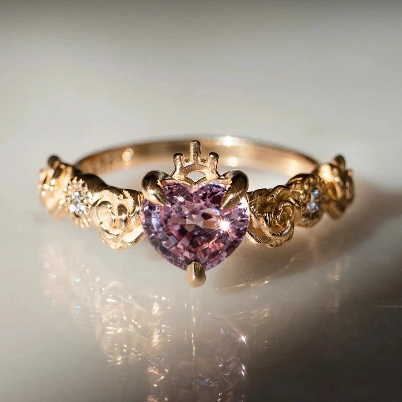 With All My Heart Ring - ARTSY SILVER