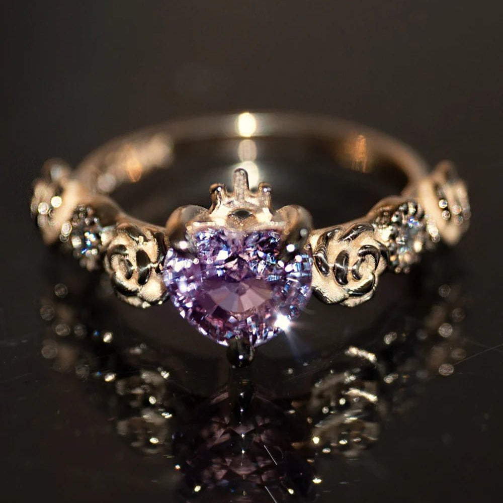 With All My Heart Ring - ARTSY SILVER