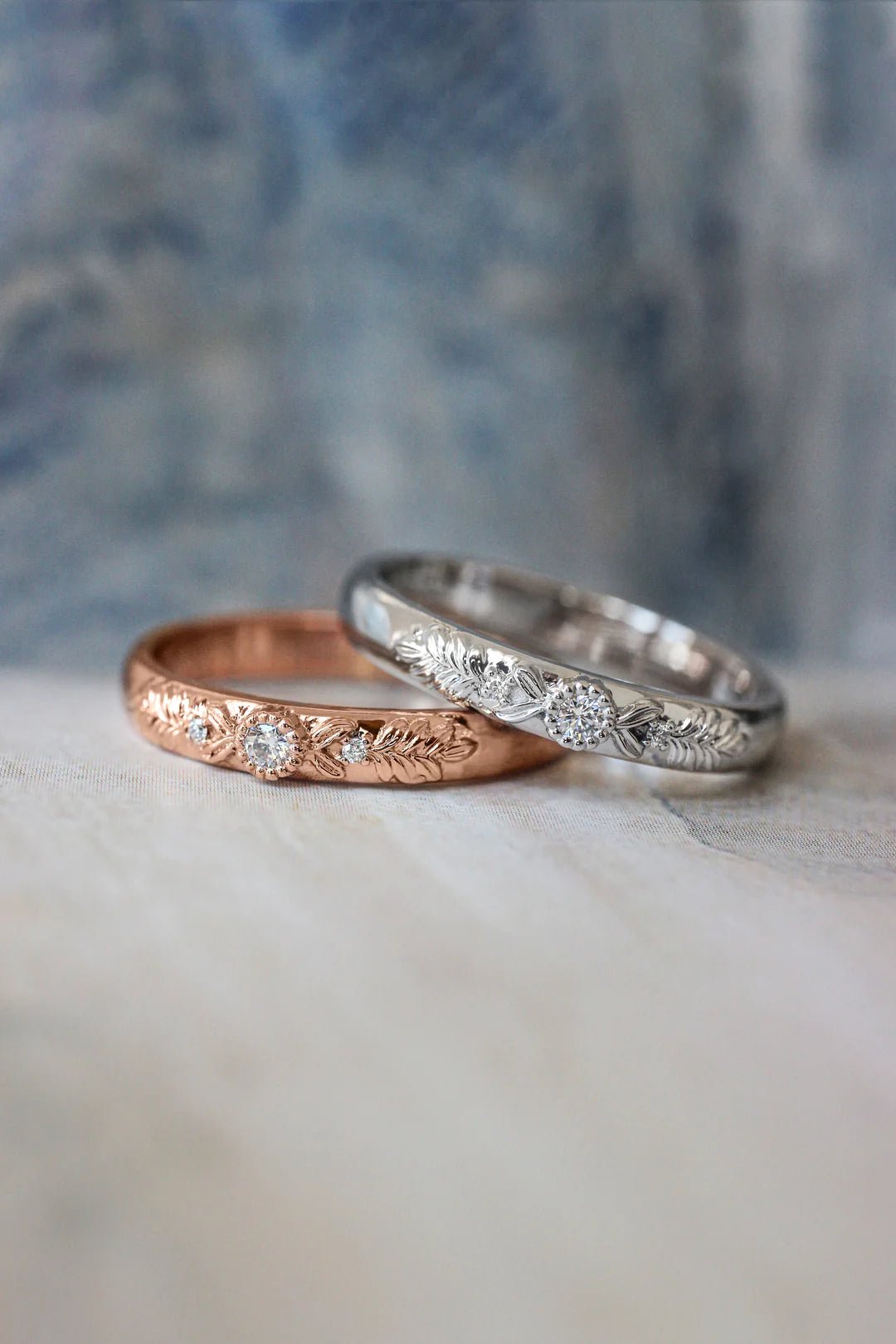 Soulmates Oath Zircon Silver Band - ARTSY SILVER