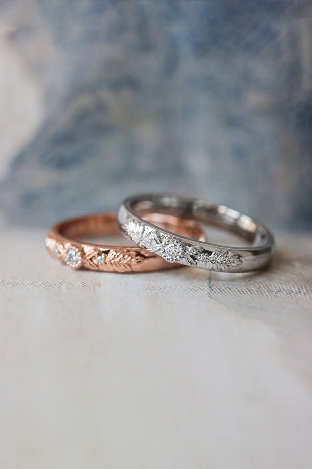 Soulmates Oath Zircon Silver Band - ARTSY SILVER