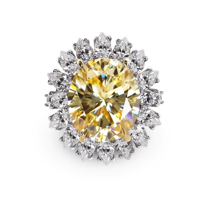 Marie Antoinette Yellow Zircon Ring - ARTSY SILVER