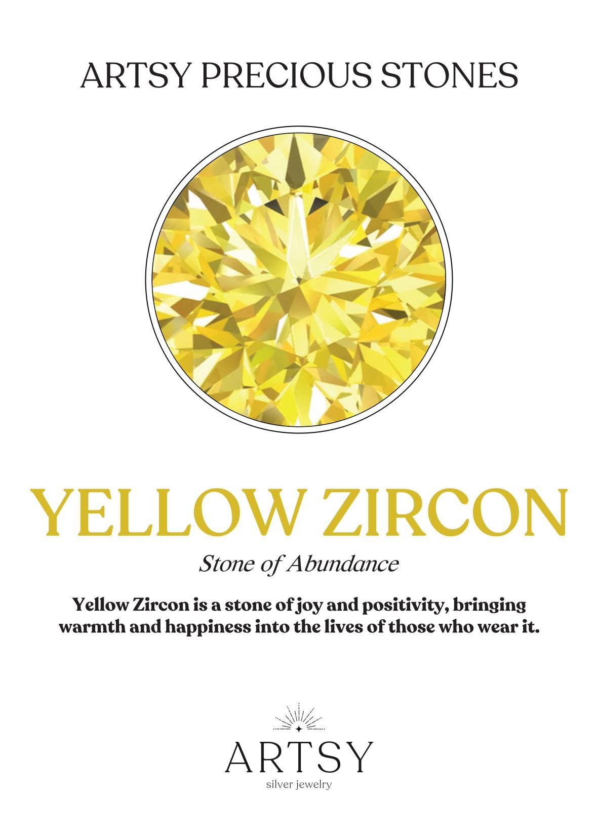 Lemonade Yellow Zircon Ring - ARTSY SILVER