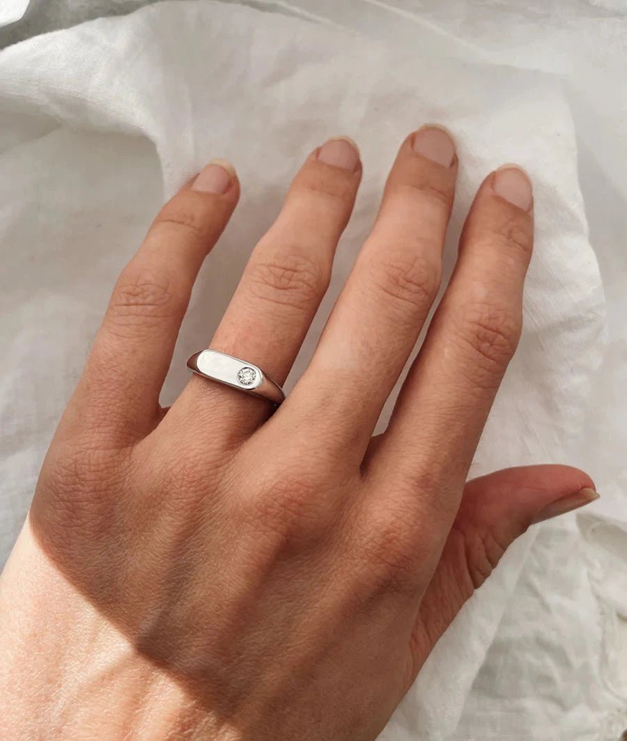 Yours Engraved Silver Ring - ARTSY SILVER