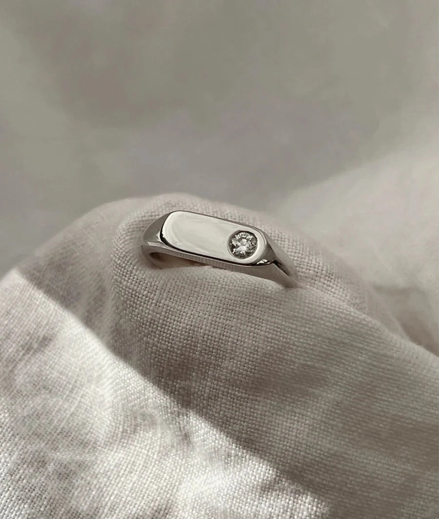 Yours Engraved Silver Ring - ARTSY SILVER