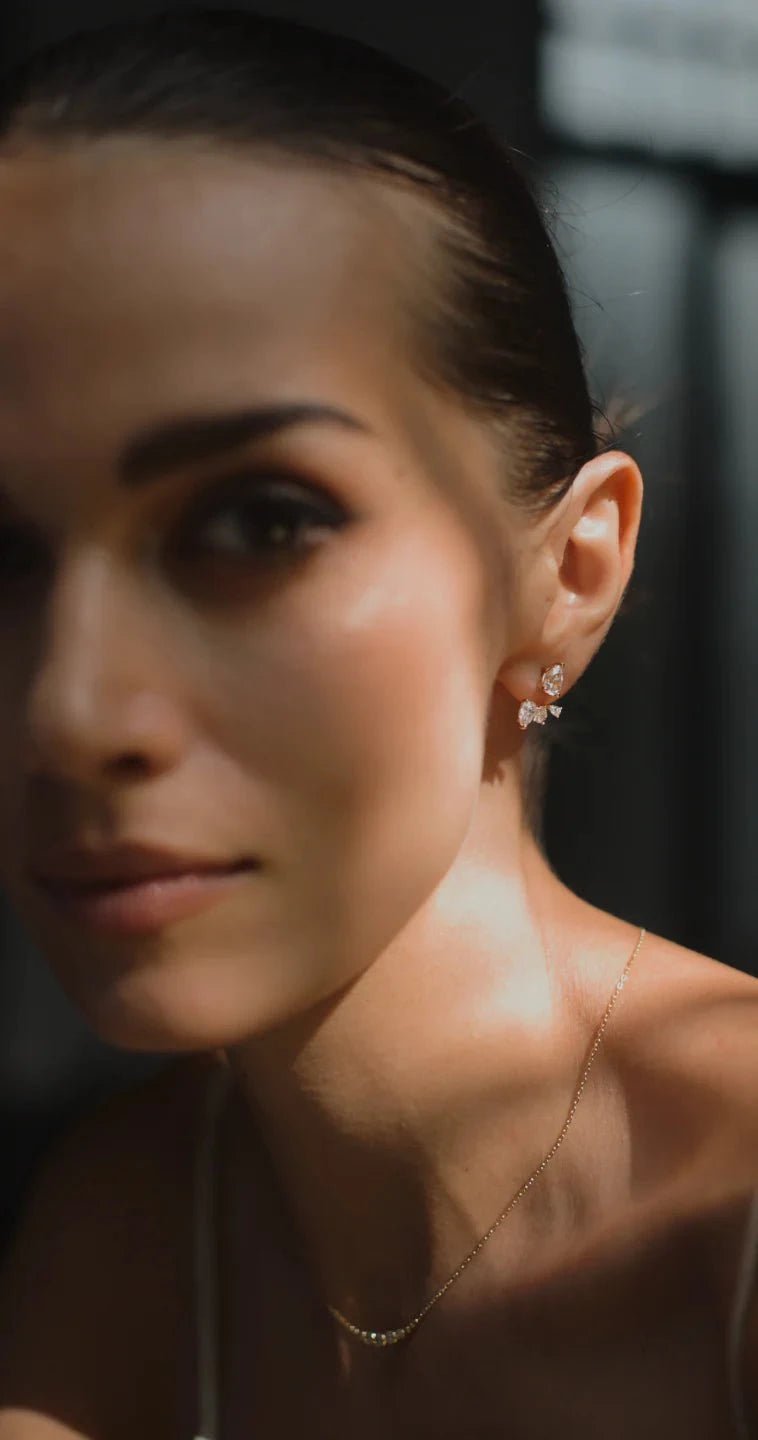 Zircon Angel Ear Jacket - ARTSY SILVER