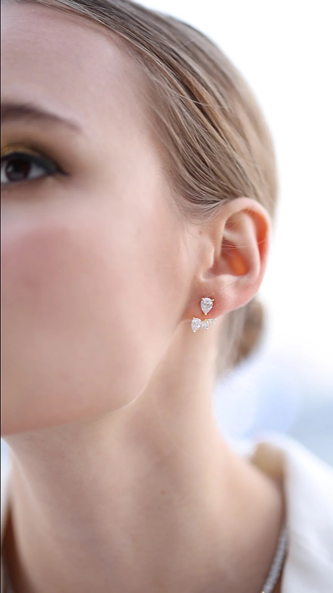 Zircon Angel Ear Jacket - ARTSY SILVER