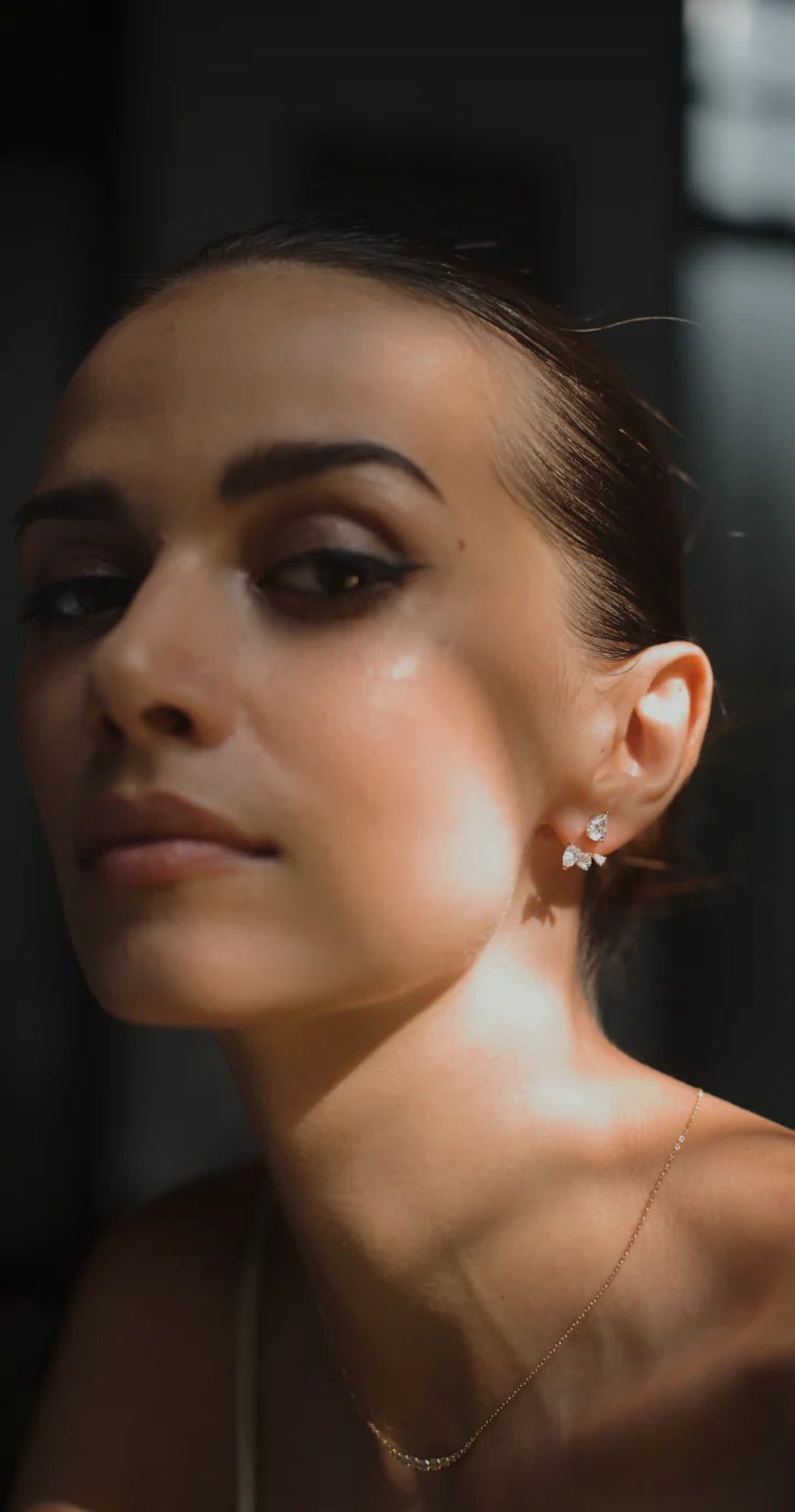 Zircon Angel Ear Jacket - ARTSY SILVER