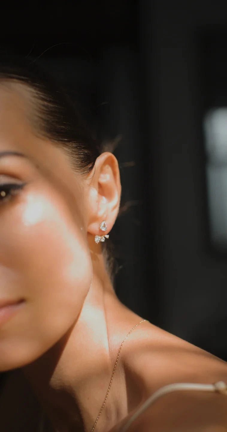 Zircon Angel Ear Jacket - ARTSY SILVER