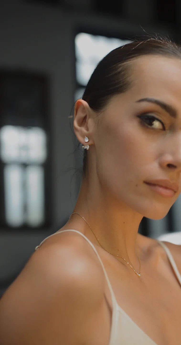 Zircon Angel Ear Jacket - ARTSY SILVER