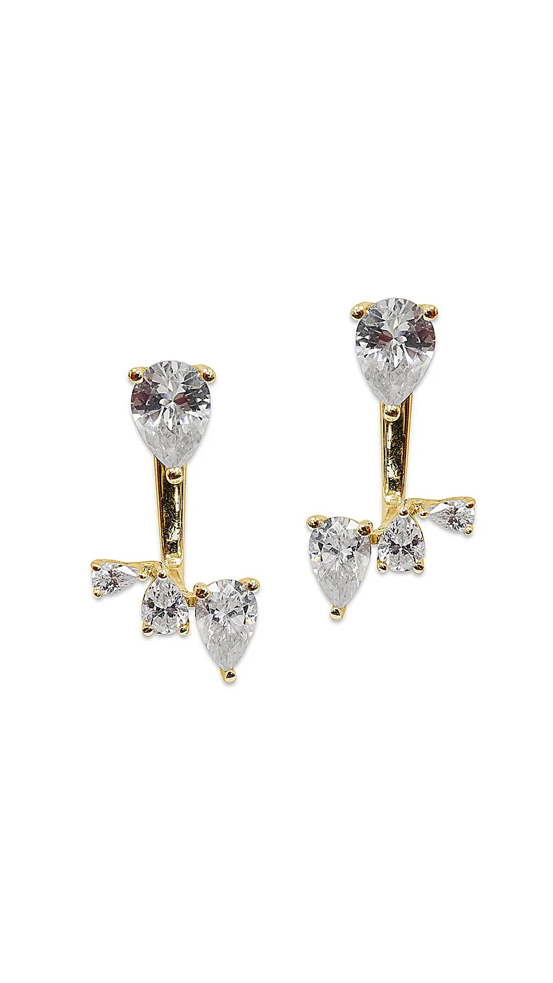 Zircon Angel Ear Jacket - ARTSY SILVER