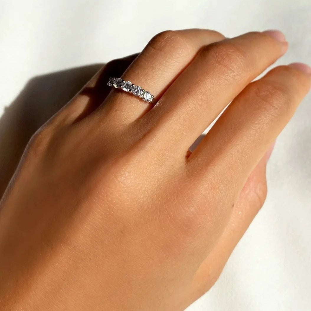 Infinity & Beyond Zircon Band - ARTSY SILVER