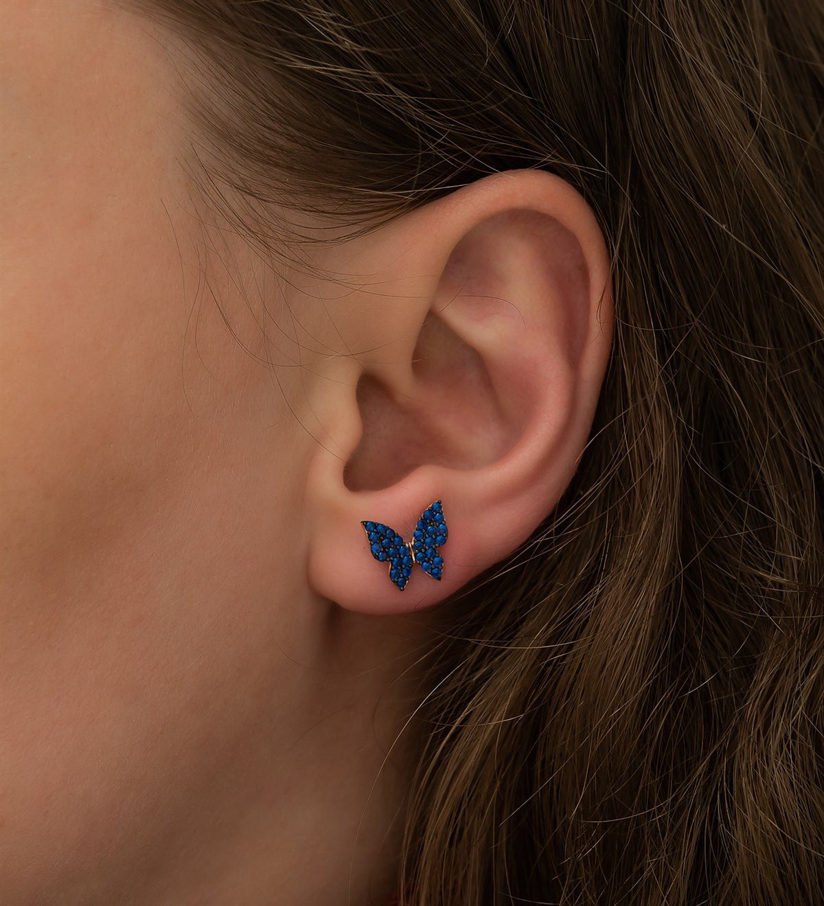 Blue Butterfly Necklace & Earrings Set - ARTSY SILVER