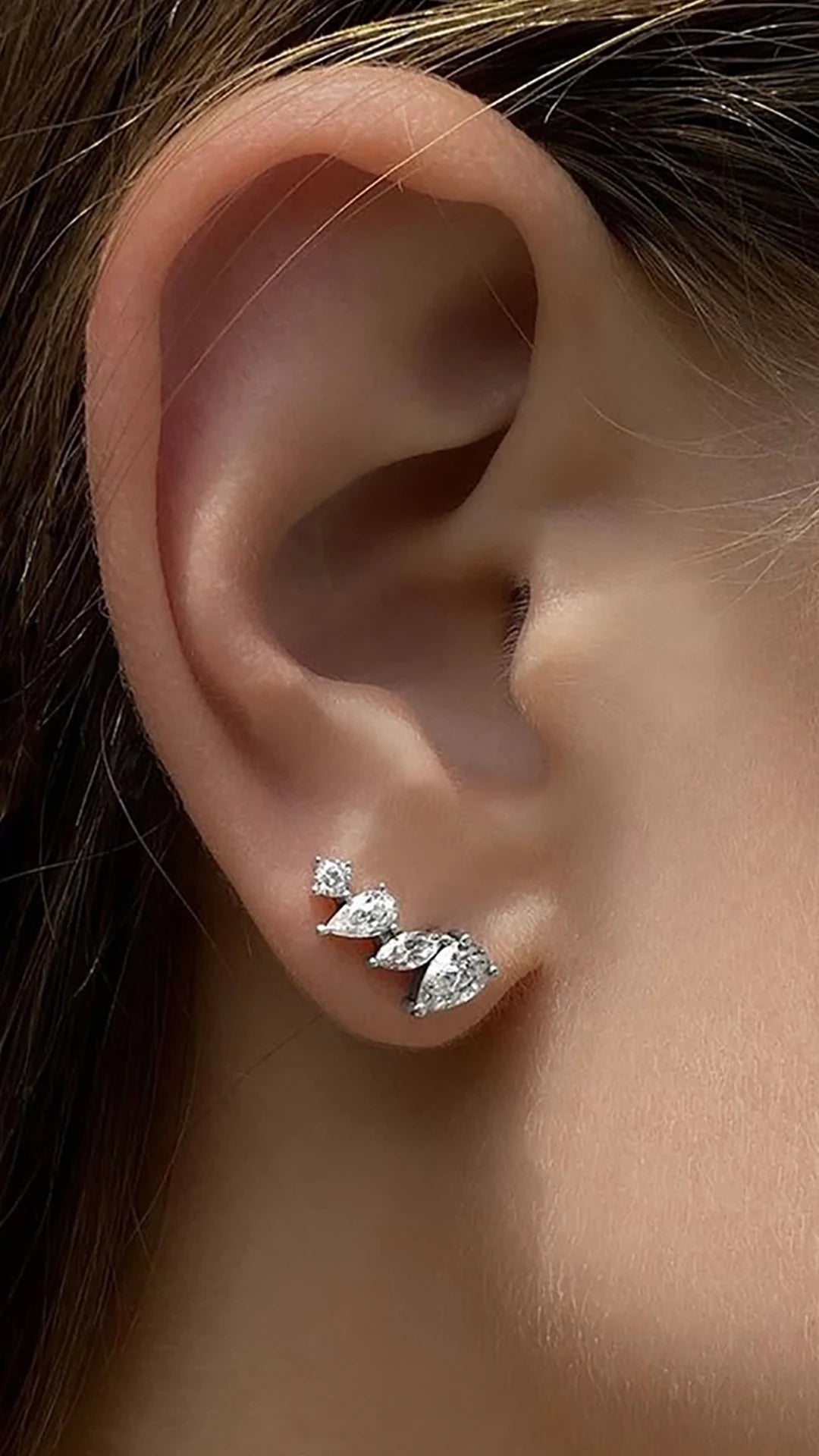 Marquise Necklace and Earring Set - ARTSY SILVER