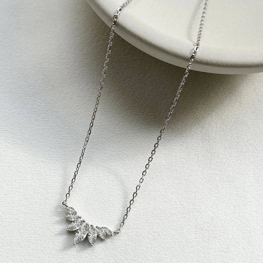 Marquise Silver Necklace - ARTSY SILVER