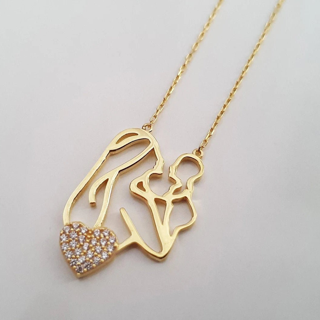 Unbreakable Bond Mom Necklace - ARTSY SILVER