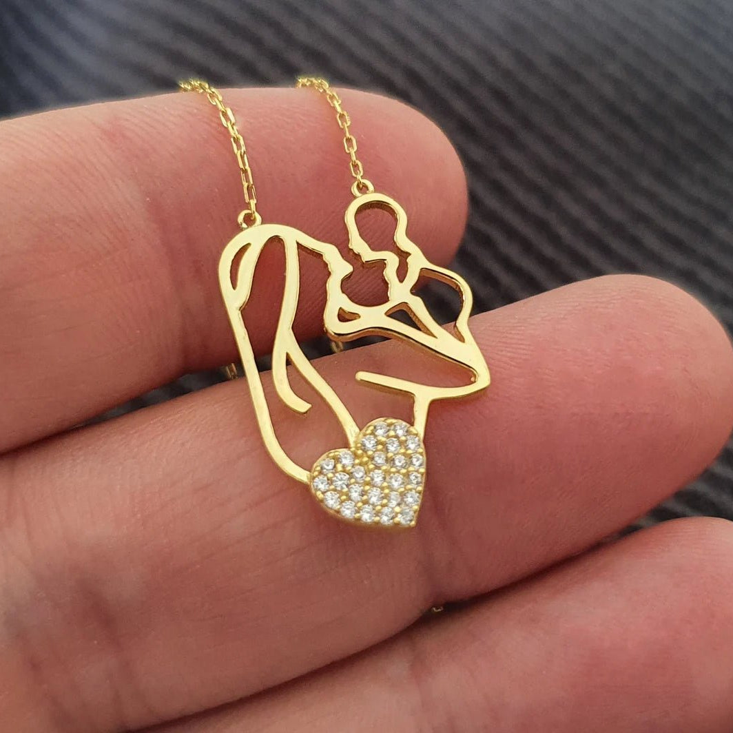 Unbreakable Bond Mom Necklace - ARTSY SILVER