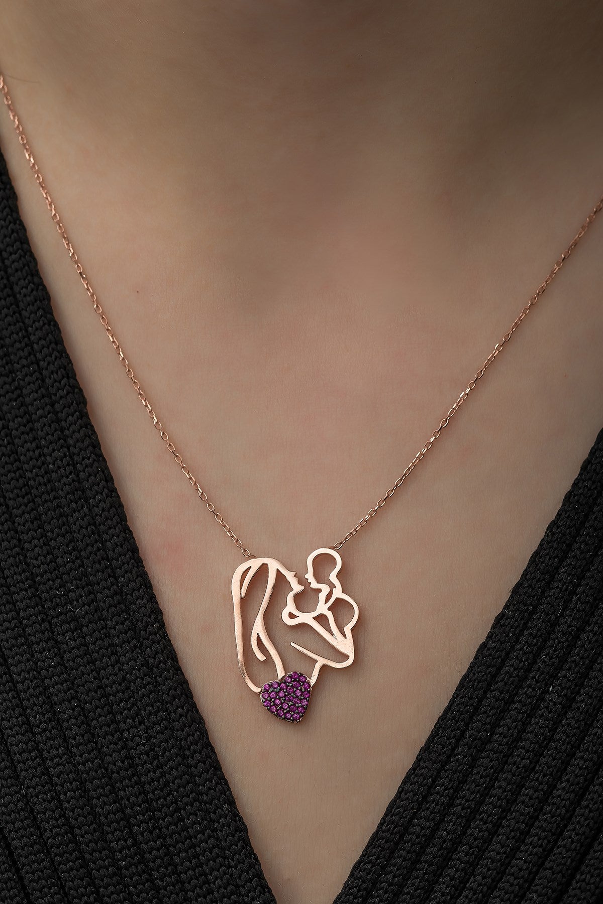 Mom Love Necklace - ARTSY SILVER