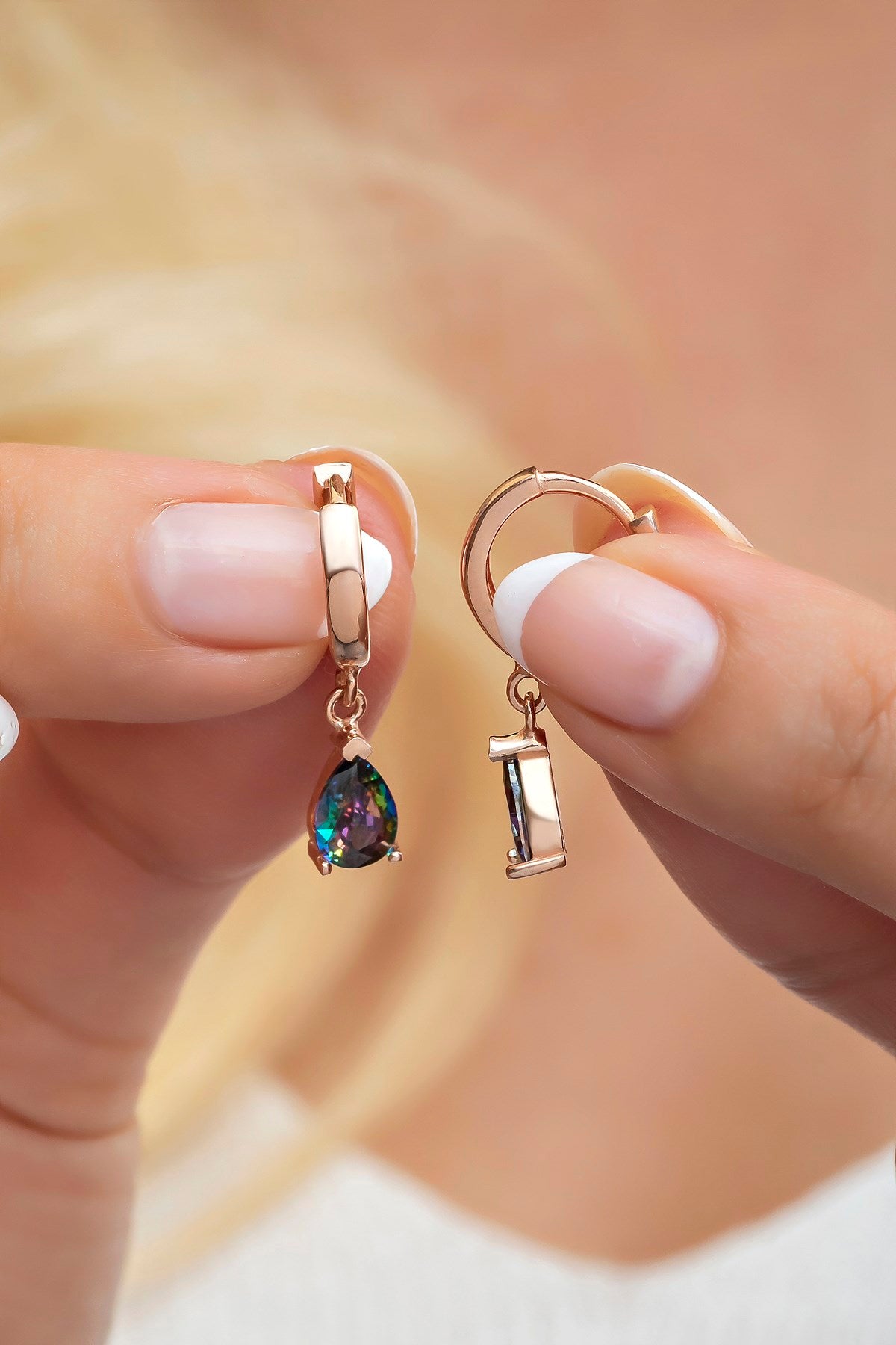 Drop Mystic Topaz Earrings