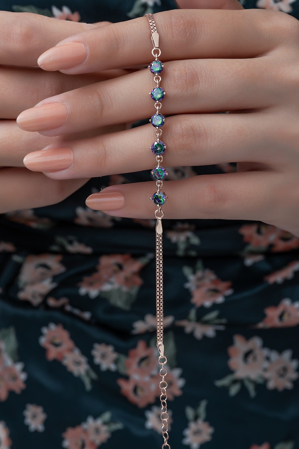 Moonlit Mystic Topaz Stone Bracelet - ARTSY SILVER