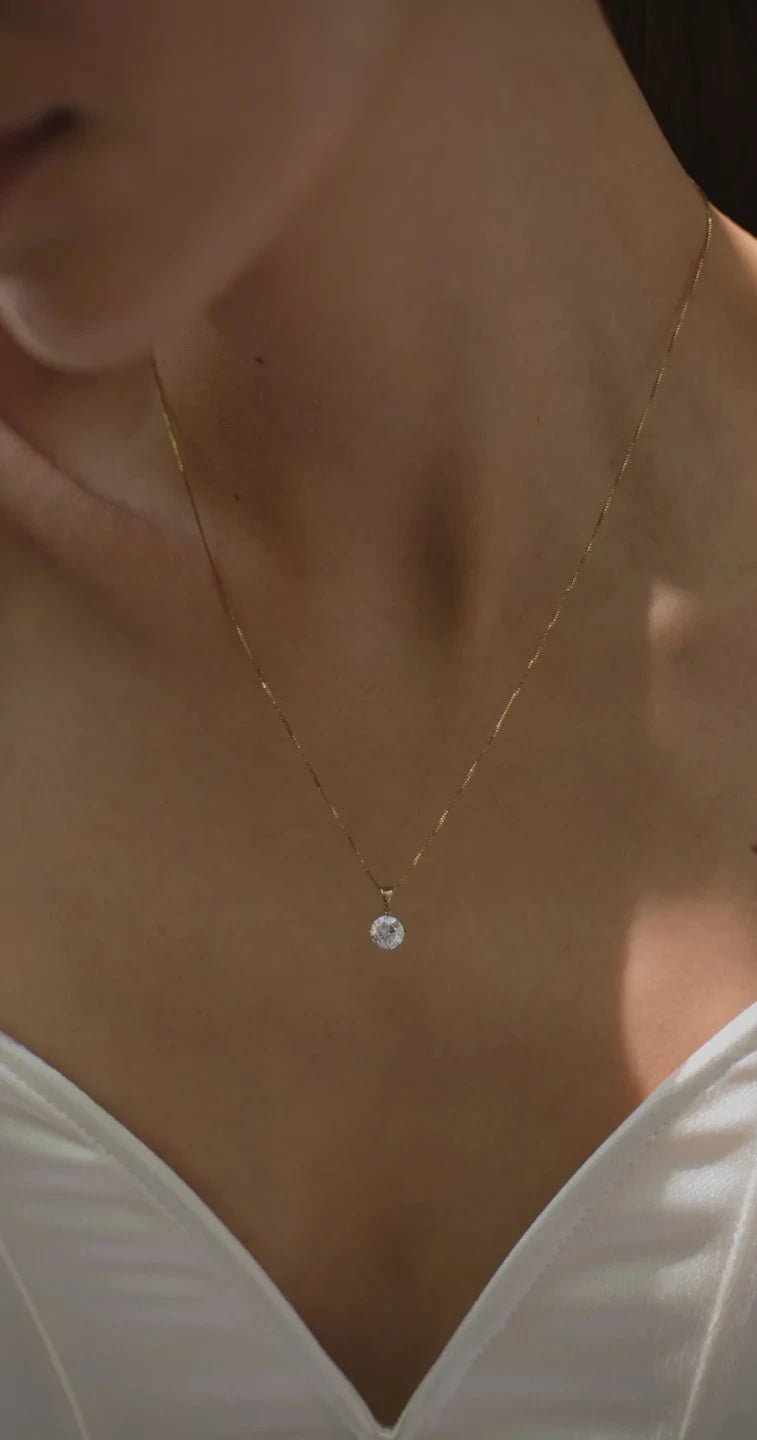 Sigma Girl Zircon Necklace - ARTSY SILVER