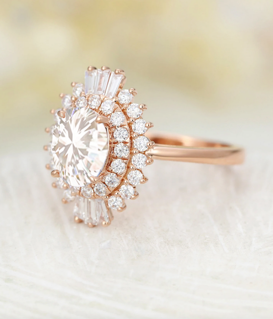Round Moissanite Ring