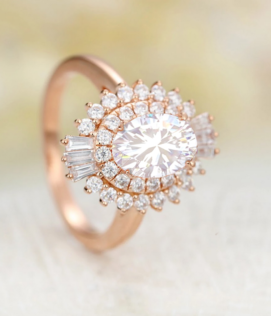 Round Moissanite Ring