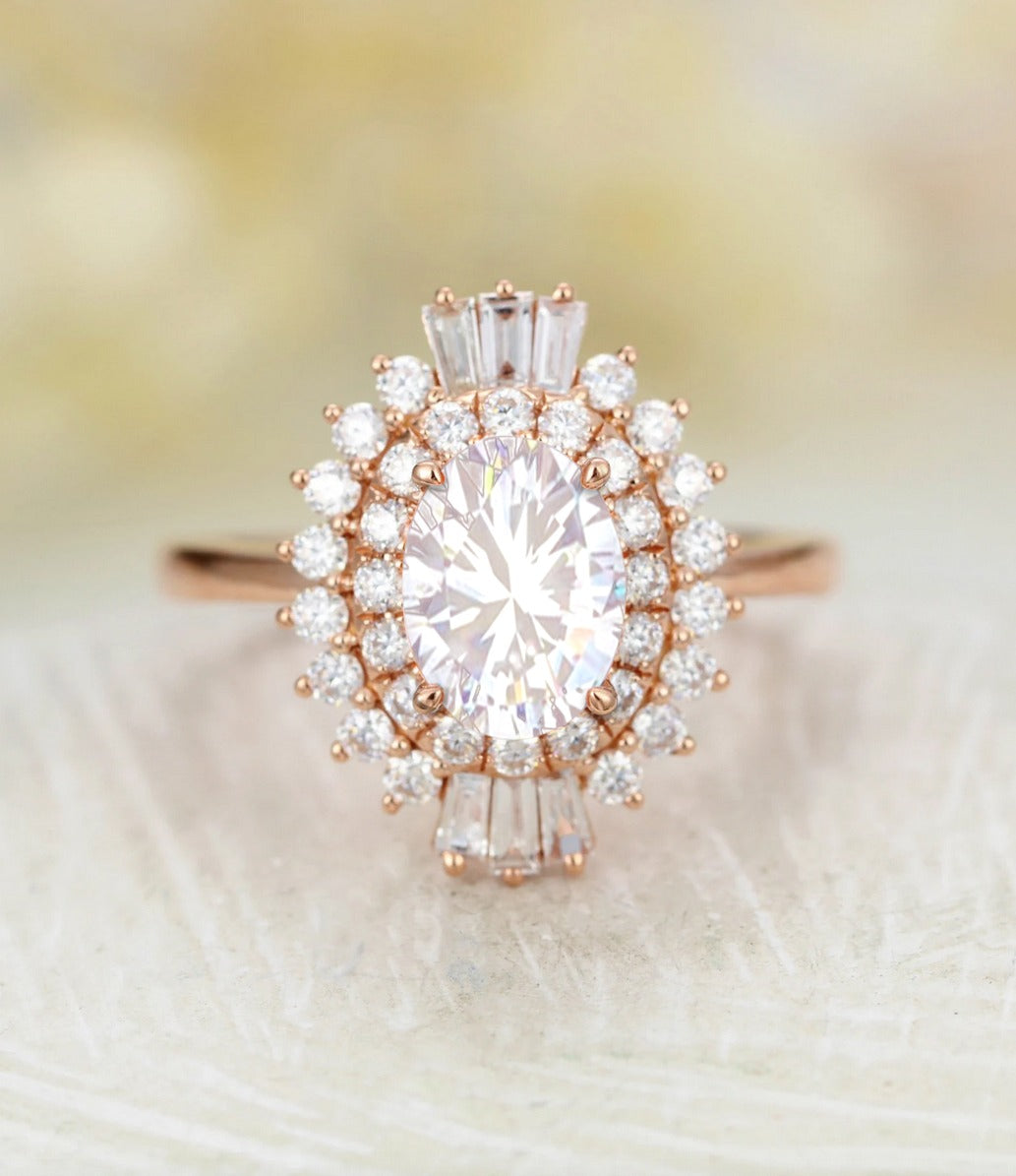 Round Moissanite Ring