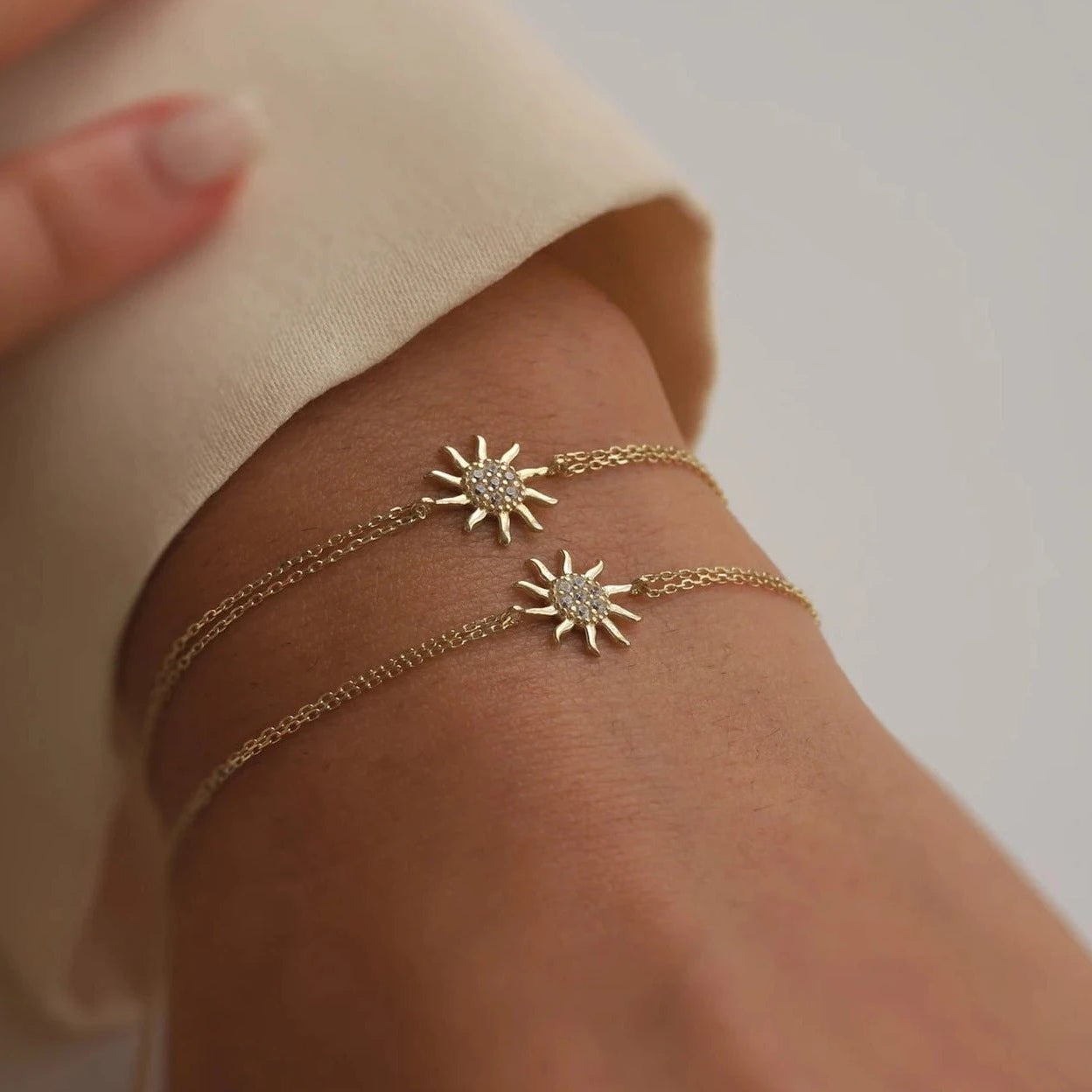 Sun Bracelet Gold Plating - ARTSY SILVER
