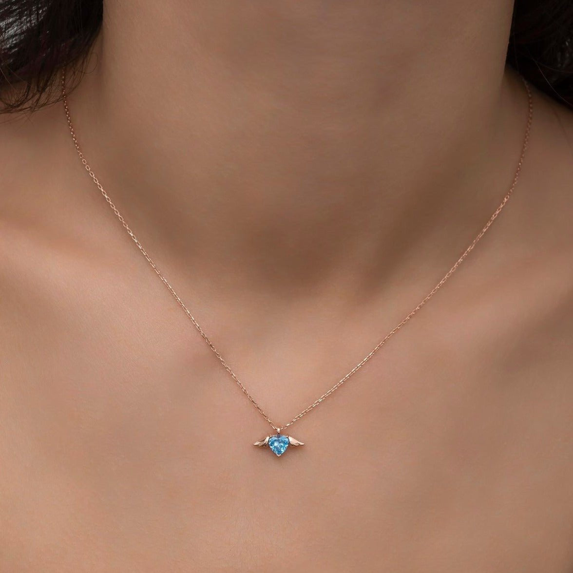 Fly Me To The Moon Heart Necklace - ARTSY SILVER