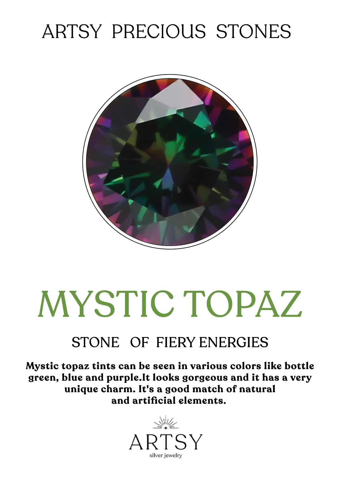 Drop Mystic Topaz Earrings