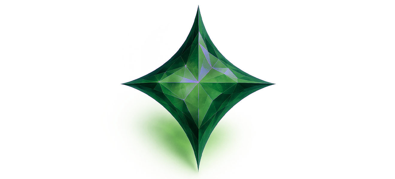 Green Zircon - ARTSY SILVER